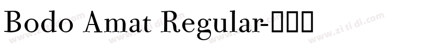 Bodo Amat Regular字体转换